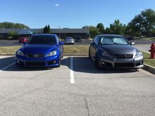 Made a friend at the gym. Looks stock. I park way, way out by myself. Nice to have company out there.