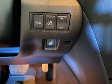 HUD controls and heated steering wheel and shifter on/off