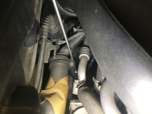 Rear coolant pipe we were concerned about is actually metal from factory on this car, so that's one major annoyance avoided 