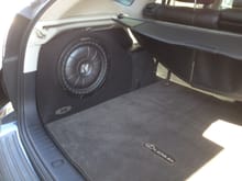 This is my 2008 RX350 with the custom sub box I made.