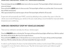 Remote start with keyfob 