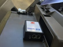 GROM Bluetooth on glove box shelf after CD changer removed