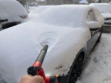 Ceramic coated cars are not it in the winter. Have to do this BS to avoid touching them 