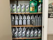 I've since added some more and trans/driveline fluids have their own storage area 