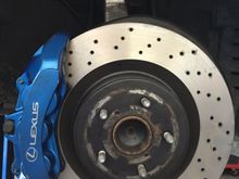 Freshly turned rotors