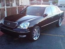 SWEETBACK'S LS 430 I am going ot take them off because I really don't care for the poke out look it pokes out a little I am rim shopping!!!!!! I want that tucked in offset!