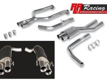 RR Racing Quad Tip Muffled System