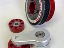 RR Racing Billet idler, crank and tensioner pulley system