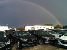 We did capture a beautiful rainbow while we were looking o