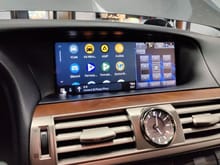 Android Auto on Lexus factory stereo using VLine VL2 system.