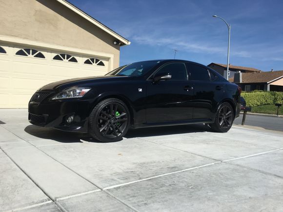 Here’s my simple murdered out IS250 With F sport Package.
