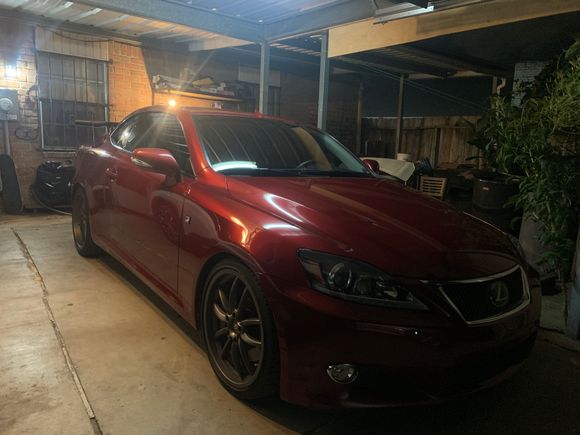 F sport wheels, shocks, springs, front and rear sway bars, exhaust, intake…Cusco strut bar and apr gt200 wing lol
Oem: mark levinson, radar cruise control, 2015 headlights with osram off road bulbs and fogs 
Maybe: some kinda front lip more pics to come