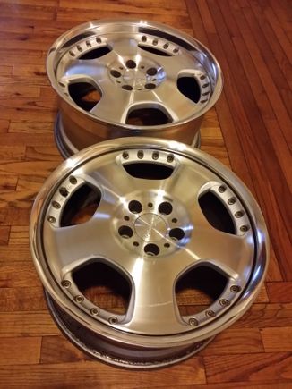 New summer shoes once I get them refinished... 2 Piece Tom's V-Pieza made by Rays Engineering 18x8/9 37/39 offset