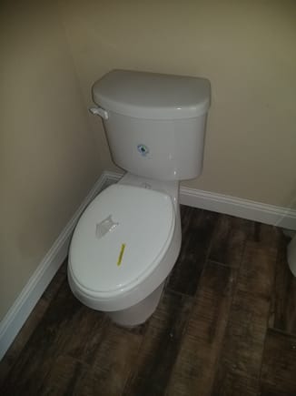 Toilets are in