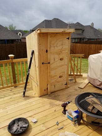 Smoker shack is almost done