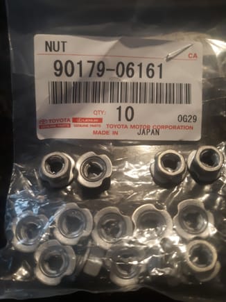 Necessary Nuts. There are about 30 of these underside the vehicle; on brake and fuel line covers, fuel and brake line retaining clamps and here..  If fastener appear rusty, be sure to use generous dousings of spray penetrating oil (WD or PB) to avoid snapping off pressed-in body studs.