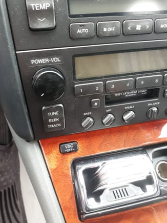 Radio on-off volume control knob
