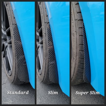 Widths available for rears 