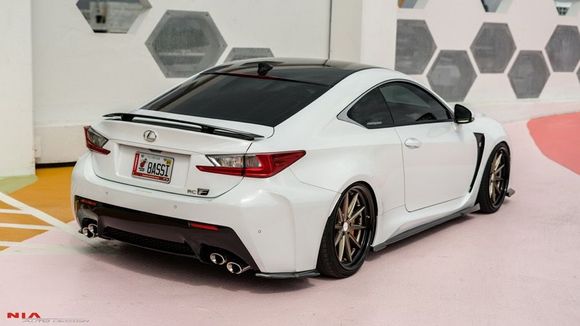 Lexus Rcf rear apron spats.