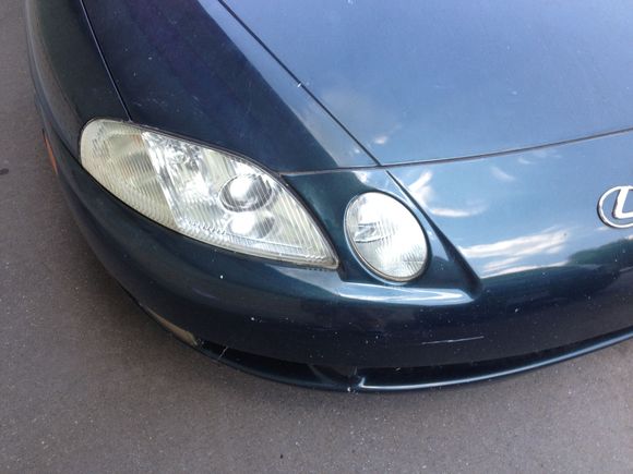 After headlight cleaning