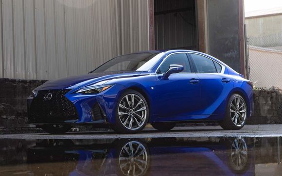 Stock wheels in a metallic or chrome color