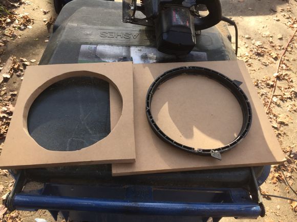 Ended up having to put several pieces on the front of the face plate in order to gain clearance with back of sub and back of sub box.