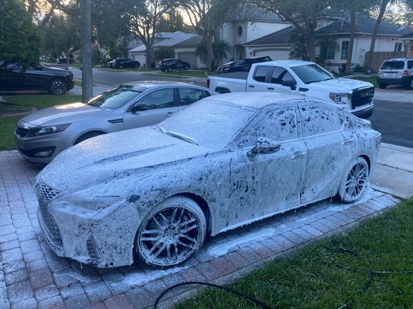 Her first bath - touchless 