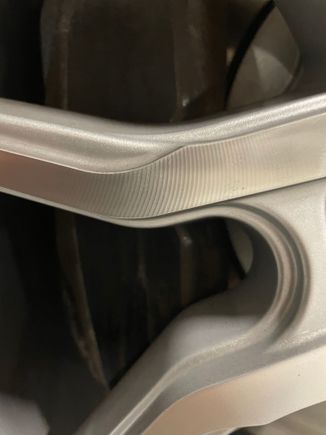 See the two marks on caliper where grinding was. 