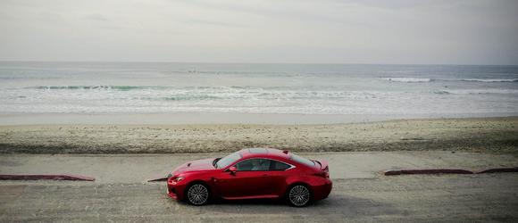 RC F by the sea.