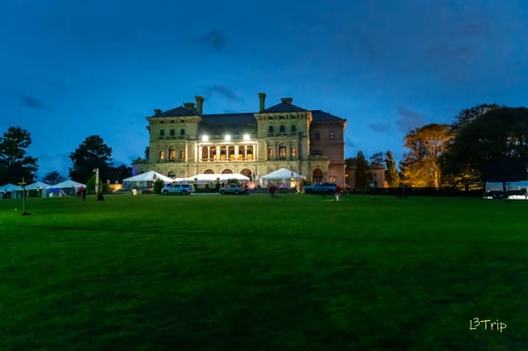 The yet to be loaded Concours lawn at Breakers Mansion in Newport, RI