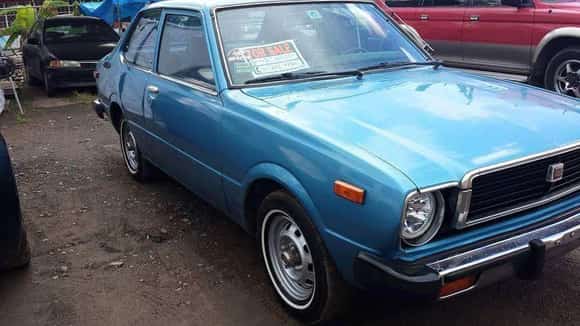 Before of the GTS TWIN CAR was this 1978 Corolla. Still love this car. Miss U