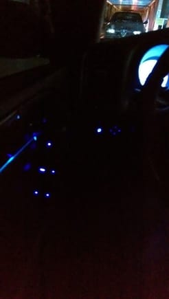 changed all the door panel button lights to blue