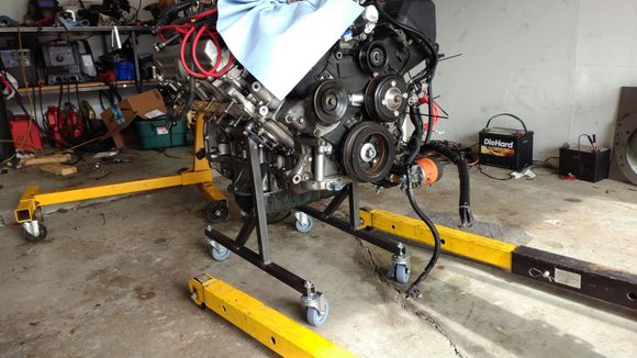 Transferring the engine to the legs