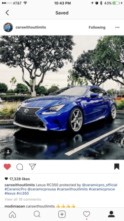Got featured on Carswithoutlimits (4 million followers) after I got Ceramic Pro put on 🙏🏾💙