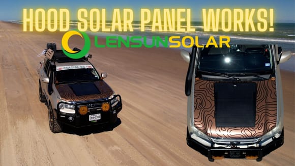 Hood solar panel is a huge help.