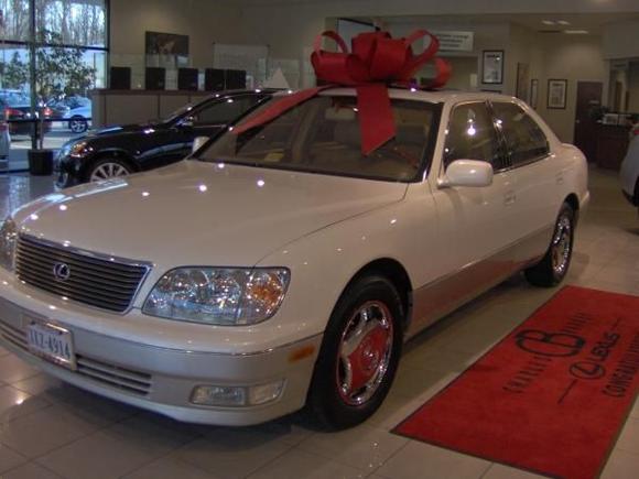 98 LS 400 w/60k and garage kept one owner.It was a trade in I have been looking for 6 years when this one came in I was all over it.Agin Thanks to God and working here at Lexus.