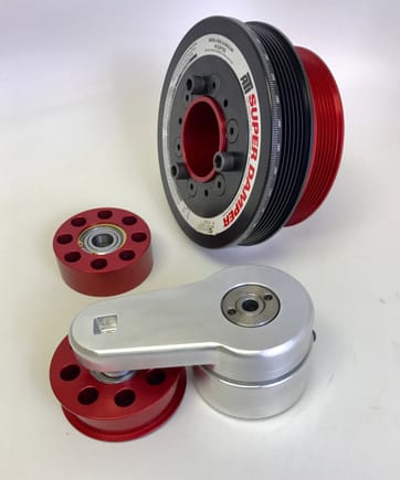 RR Racing Billet idler, crank and tensioner pulley system