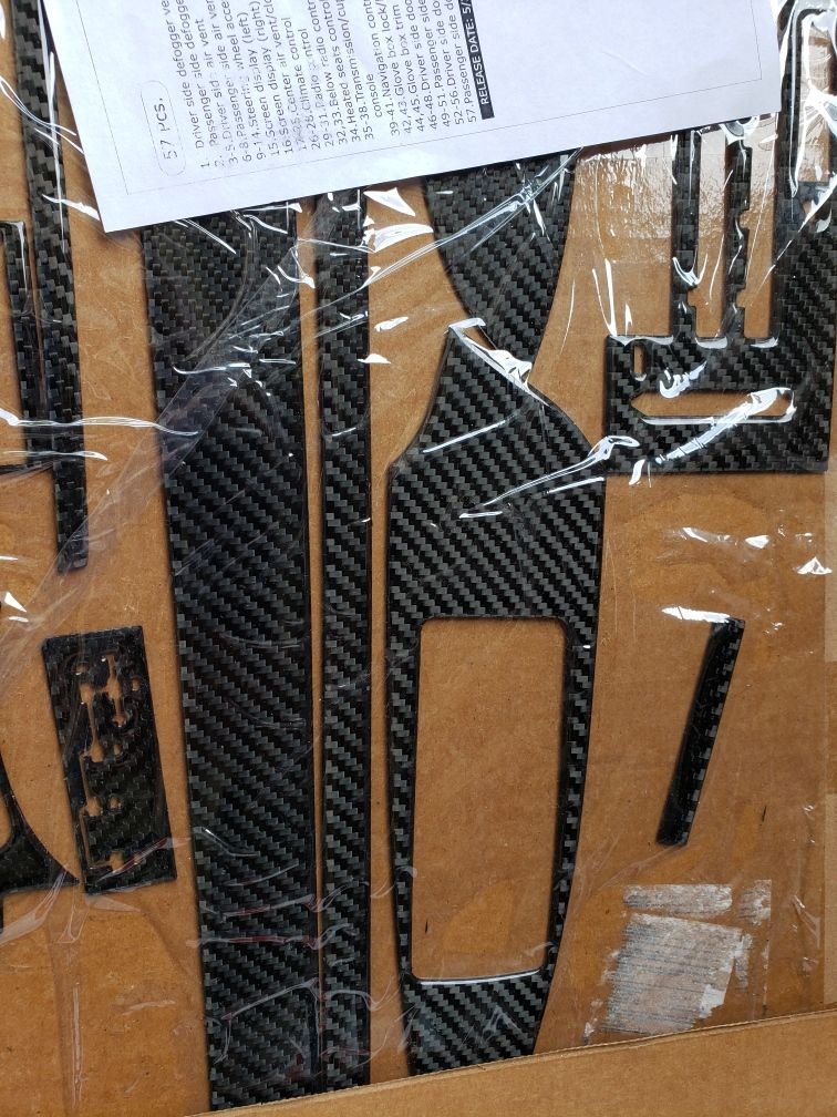 Carbon Fiber Interior Overlay for Lexus RC Coupes RCF, RC200T, RC350