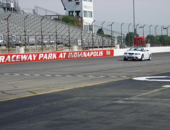 INdy on the track...what a rush!!!