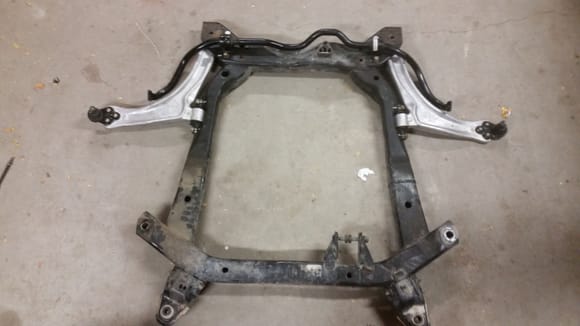 Front cradle with new control arms as well as the TC sway bar and sway bar bushings