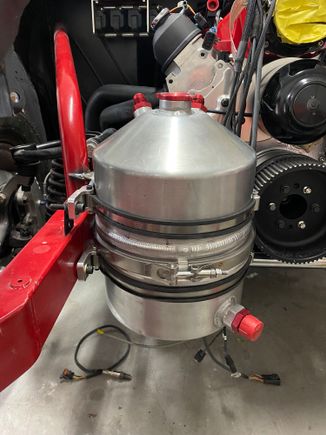 Drysump oil tank installed.
