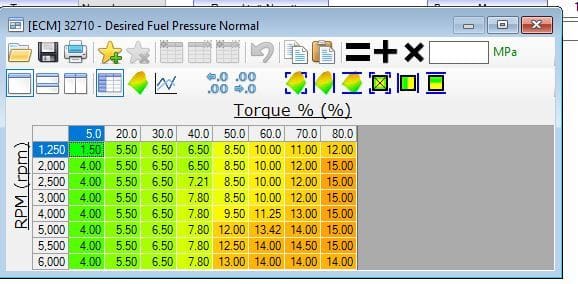 GM Stage 1 fuel pressure.