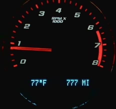 77 degrees 777 miles