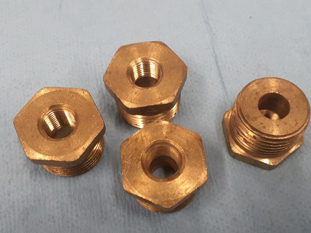 FS (For Sale) *NOS* 396 427 WEATHERHEAD 4 Bolt Main Brass Oil Line