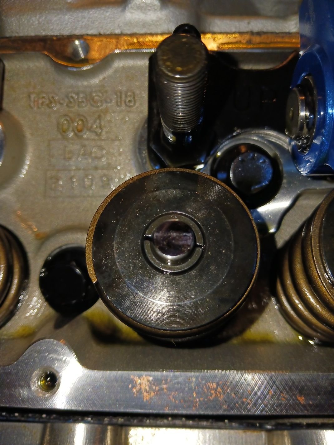 I blackened the tip and rolled it a few times, heres the pattern.  This is #6 intake.