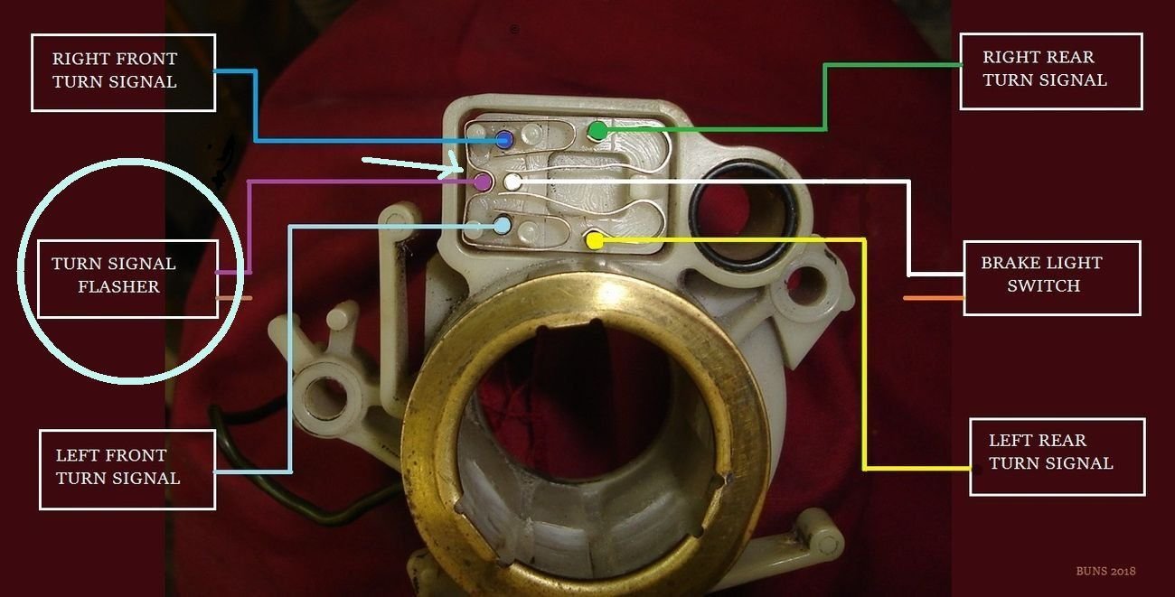 turn signal switch inside steering column hub - CorvetteForum