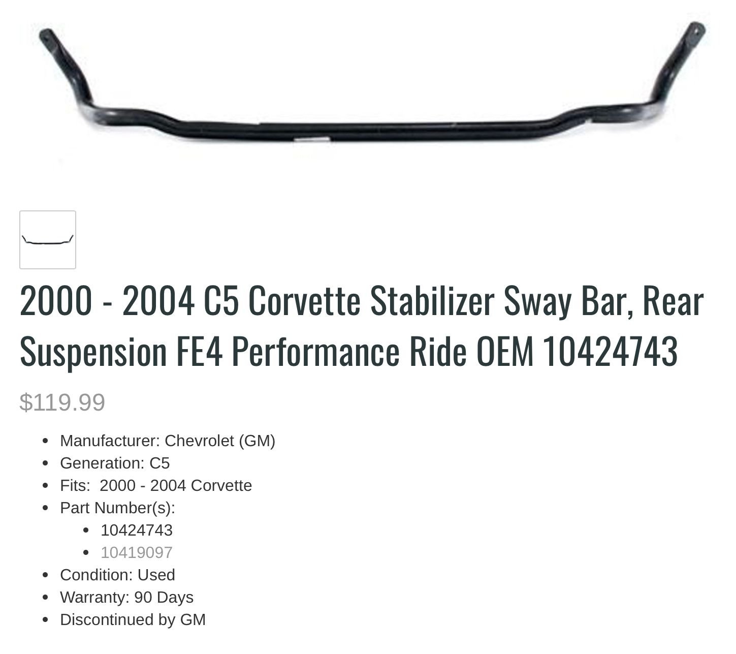 C5 Z51 Sway Bar with F55 CorvetteForum Chevrolet Corvette Forum Discussion