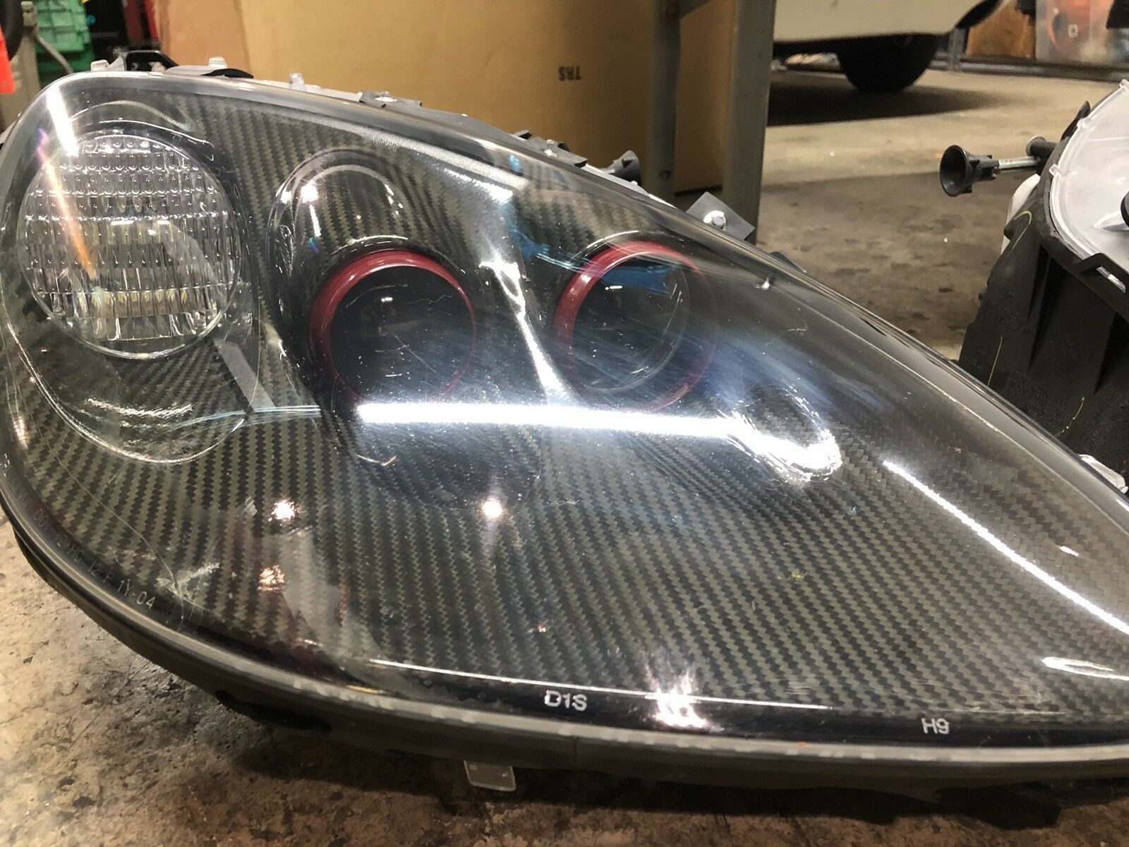 FS (For Sale) C6 Headlights With Real Carbon Fiber Bezels