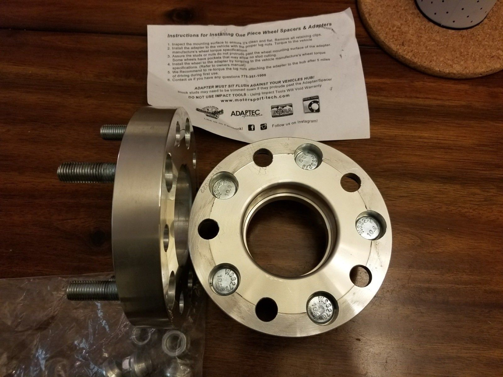 FS (For Sale) Wheel Adapters Spacers 1" SET (2) for Corvette C6 2005