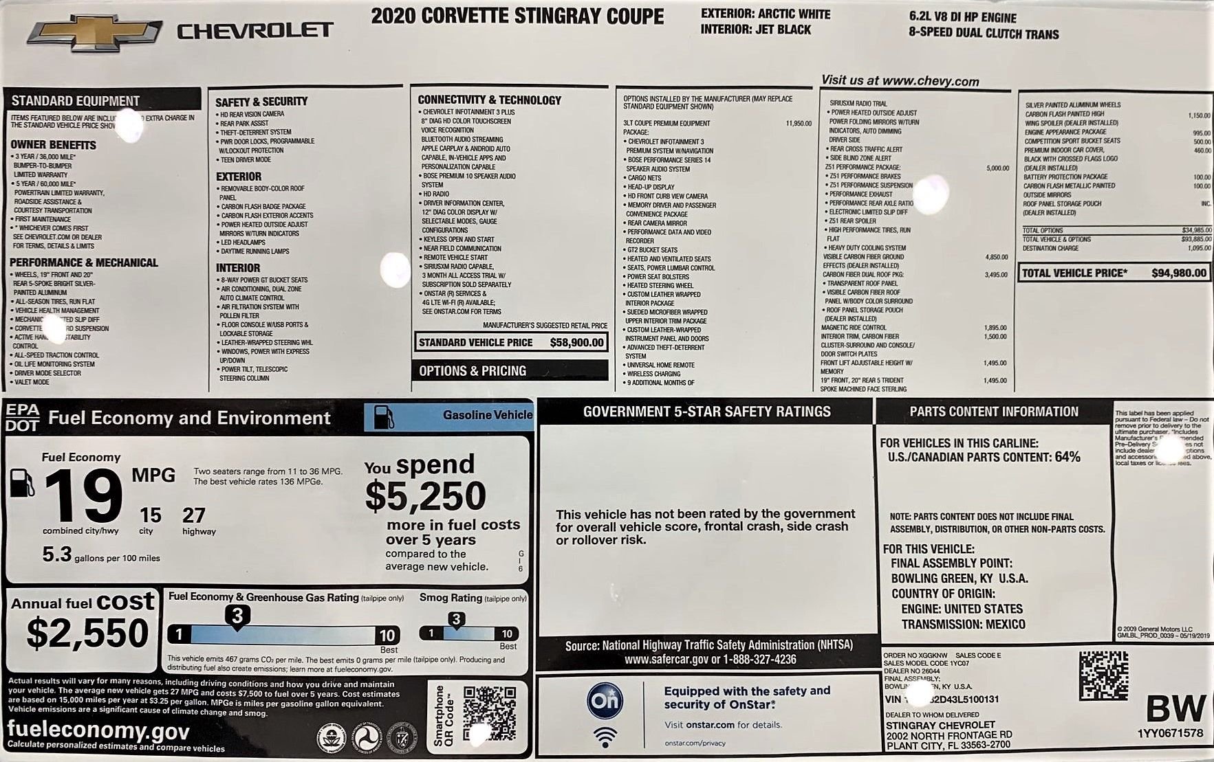 New bumpertobumper warranty CorvetteForum Chevrolet Corvette